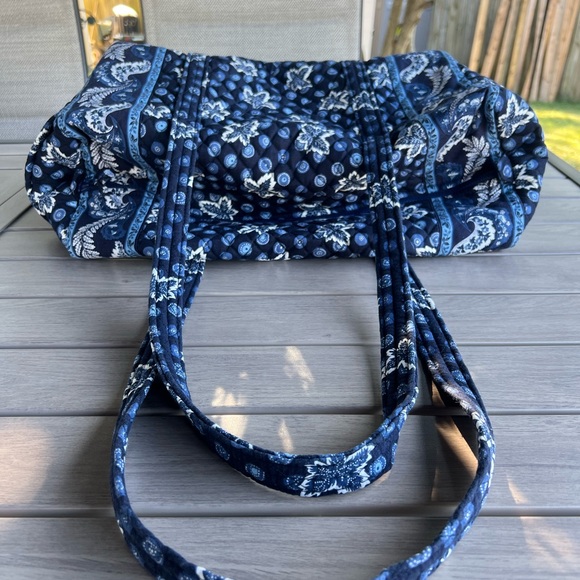Vintage VERA BRADLEY Blue Coin Y2K Medium Duffle - Picture 9 of 15